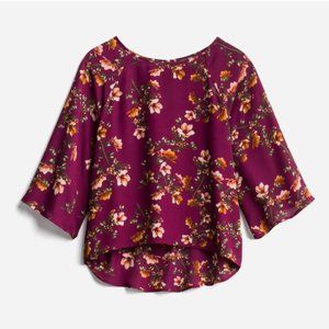 Crew Neck Hi Lo Blouse